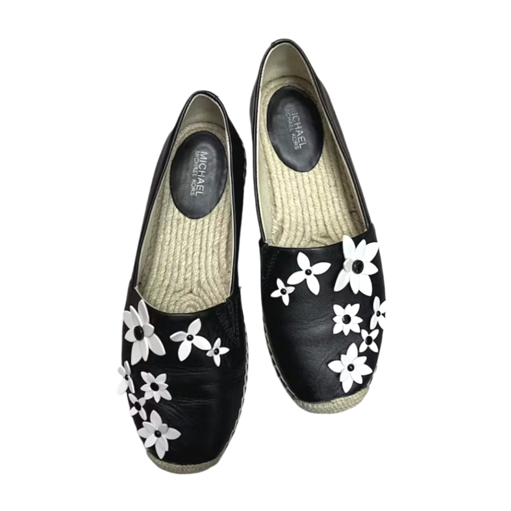 MICHAEL Michael Kors Black and White Floral Flats